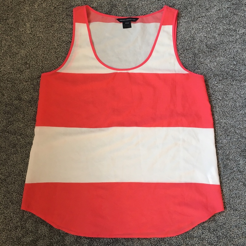 French Connection Tank Top Striped Size 8